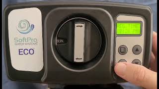Softpro Eco Water Softener Programming Guide Step-By-Step