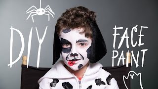 face dog halloween paint makeup diy