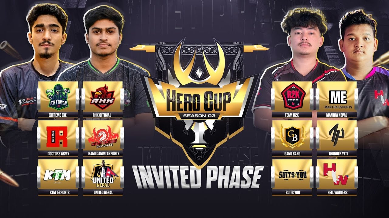 [NEP] HERO CUP SEASON 3 || INVITED QUALIFIER || DAY-4 || FREEFIRE x ...