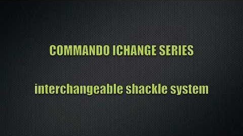 COMMANDO IC "INTERCHANGEABLE SHACKLE" SERIES PADLOCK