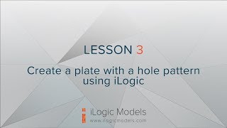 Lesson 3 - Create a plate with an automated hole pattern