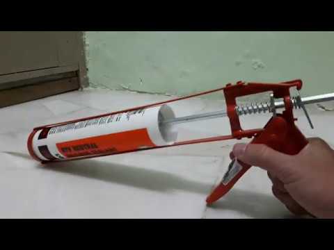 Video: Bagaimana Menggunakan Pistol Sealant? Cara Memasukkan Dan Mengeluarkan Silinder, Cara Mengeluarkan Sealant Dalam Tiub