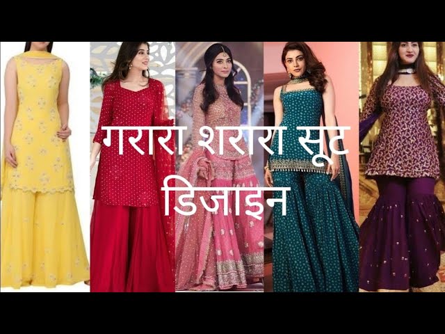 Bollywood Style Sharara Suit With Hairstyle ideas 2022 - YouTube