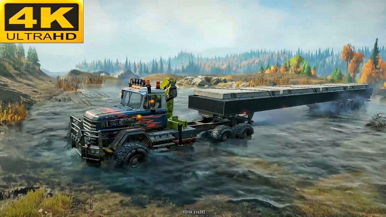 High Material Delivery In SnowRunner | Realistic Graphic 4K Gameplay