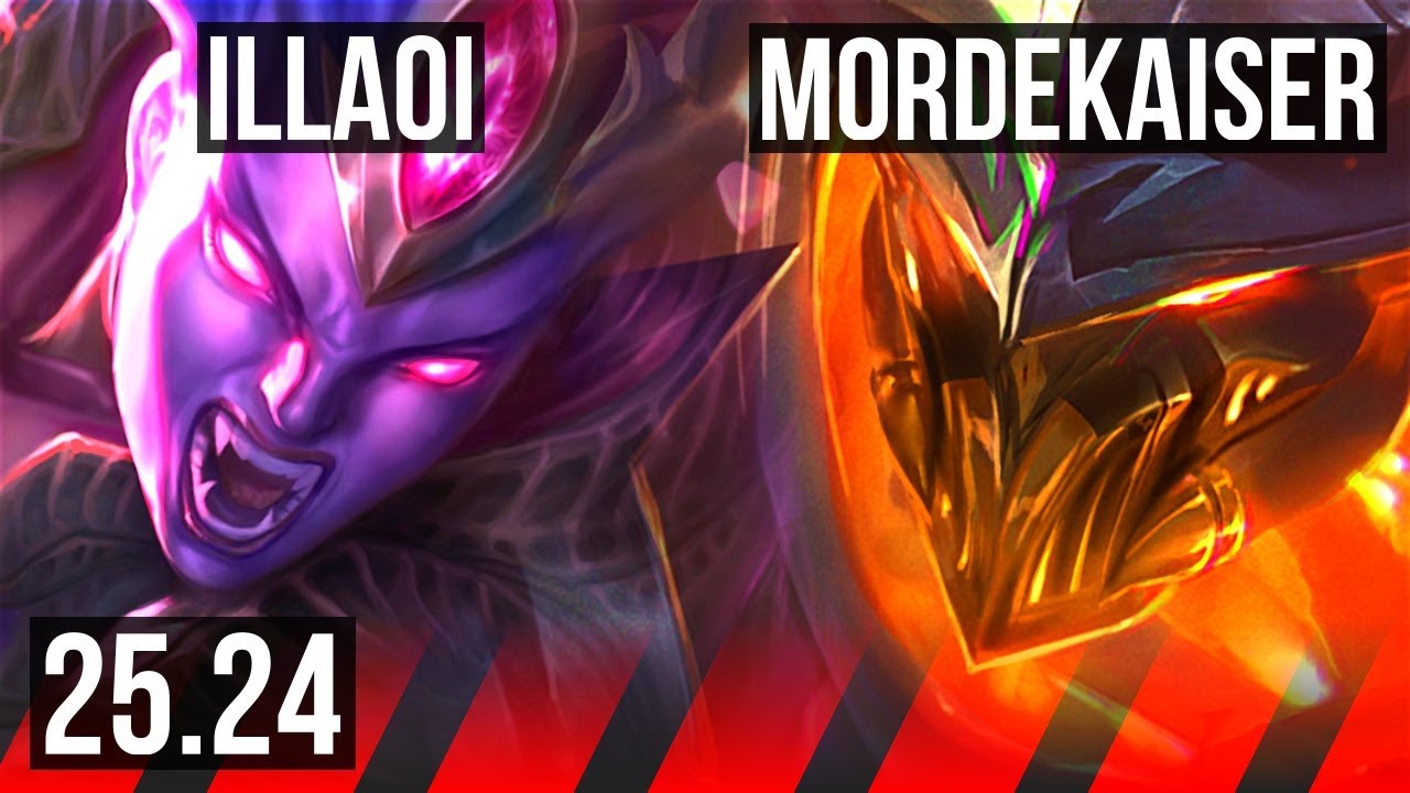 ILLAOI vs MORDEKAISER (TOP) | Good KDA: 8/1/4 | KR Master | 25.24