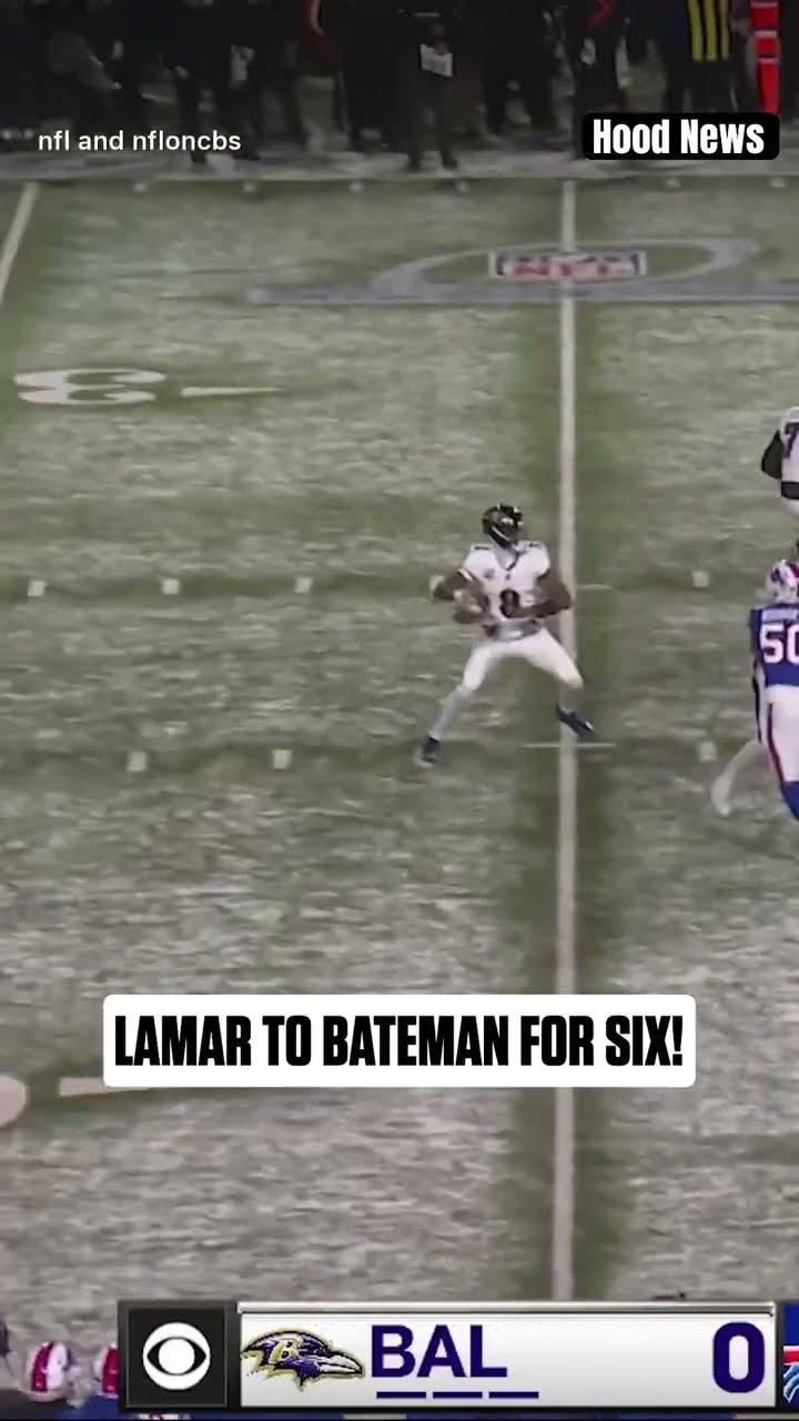 Ravens strike first #hoodnews #ravens #bills #NFL #football #sports #lamarjackson #td #viralvideo