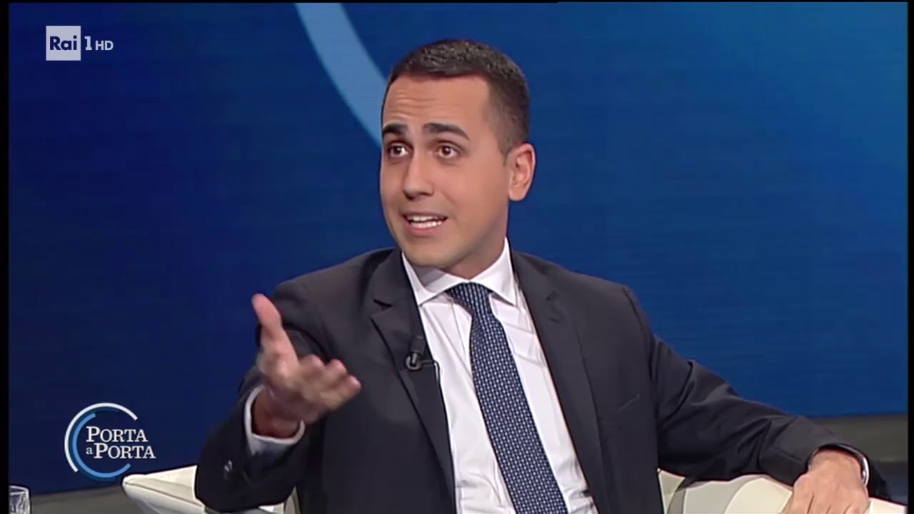 Luigi Di Maio ospite a Porta a Porta su Rai 1 -  4/12/2018