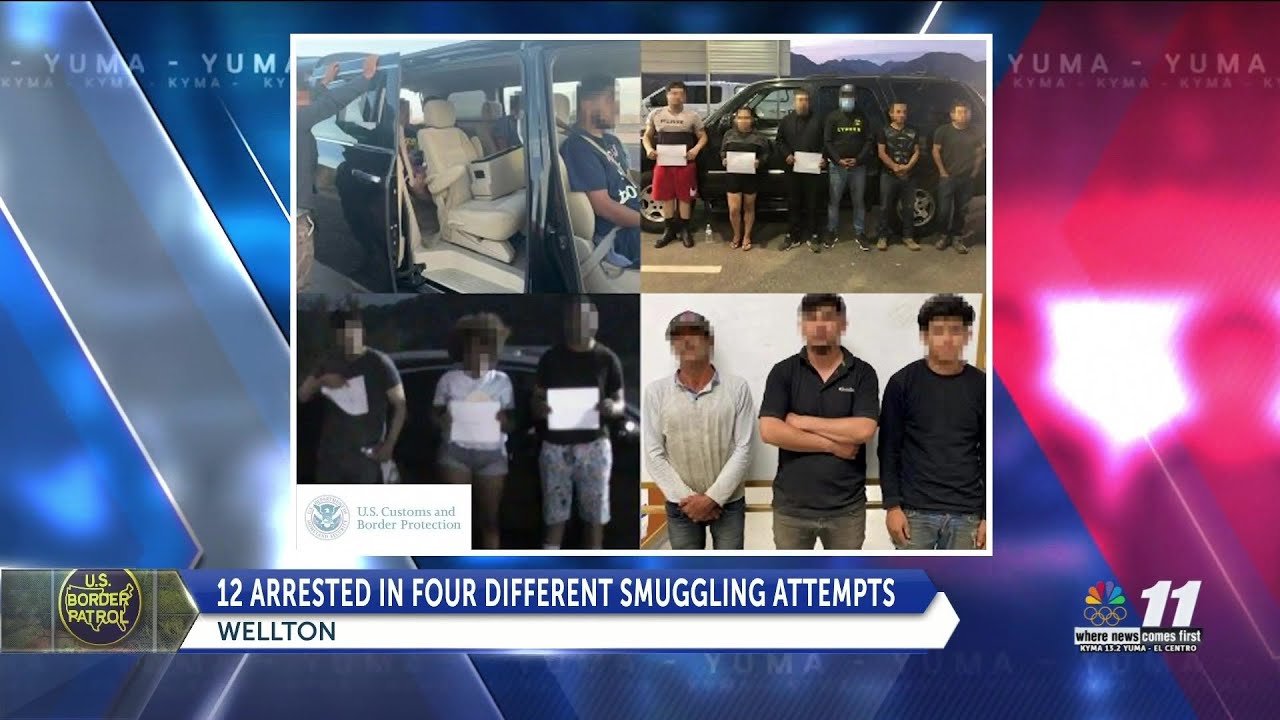 Six arrested in human smuggling attempt at I-8 - YouTube