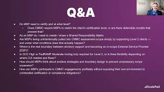 Do MSPs need to certify themselves and at what level