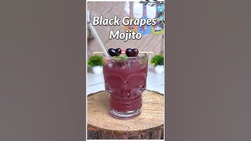 Trending Black Grapes Mojito Recipe #mojito #mocktail #shorts