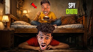 SPYING FOR 24 HOURS ON CHOTU | SPYING CHOTU ON NIGHT GONE WRONG #factfireking