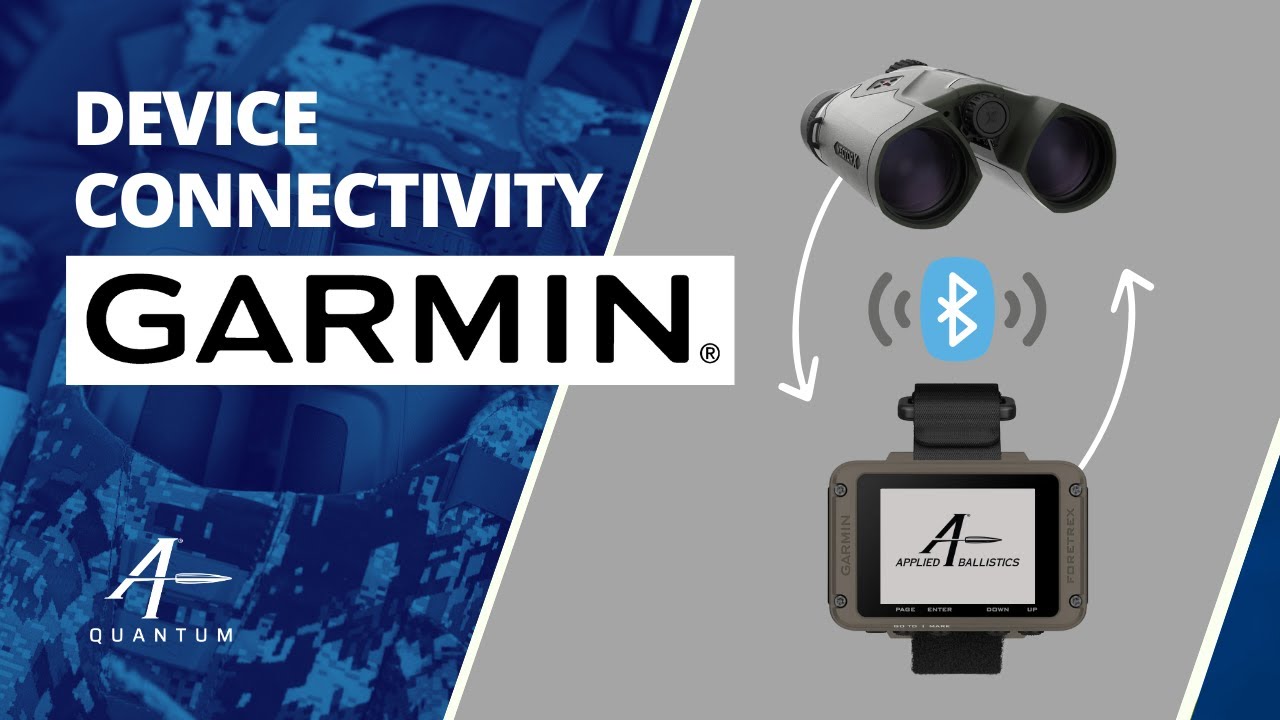 How to connect your Applied Ballistics Vectronix device to your Garmin device