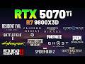 RTX 5070 Ti + R7 9800X3D - Test in 12+ Game
