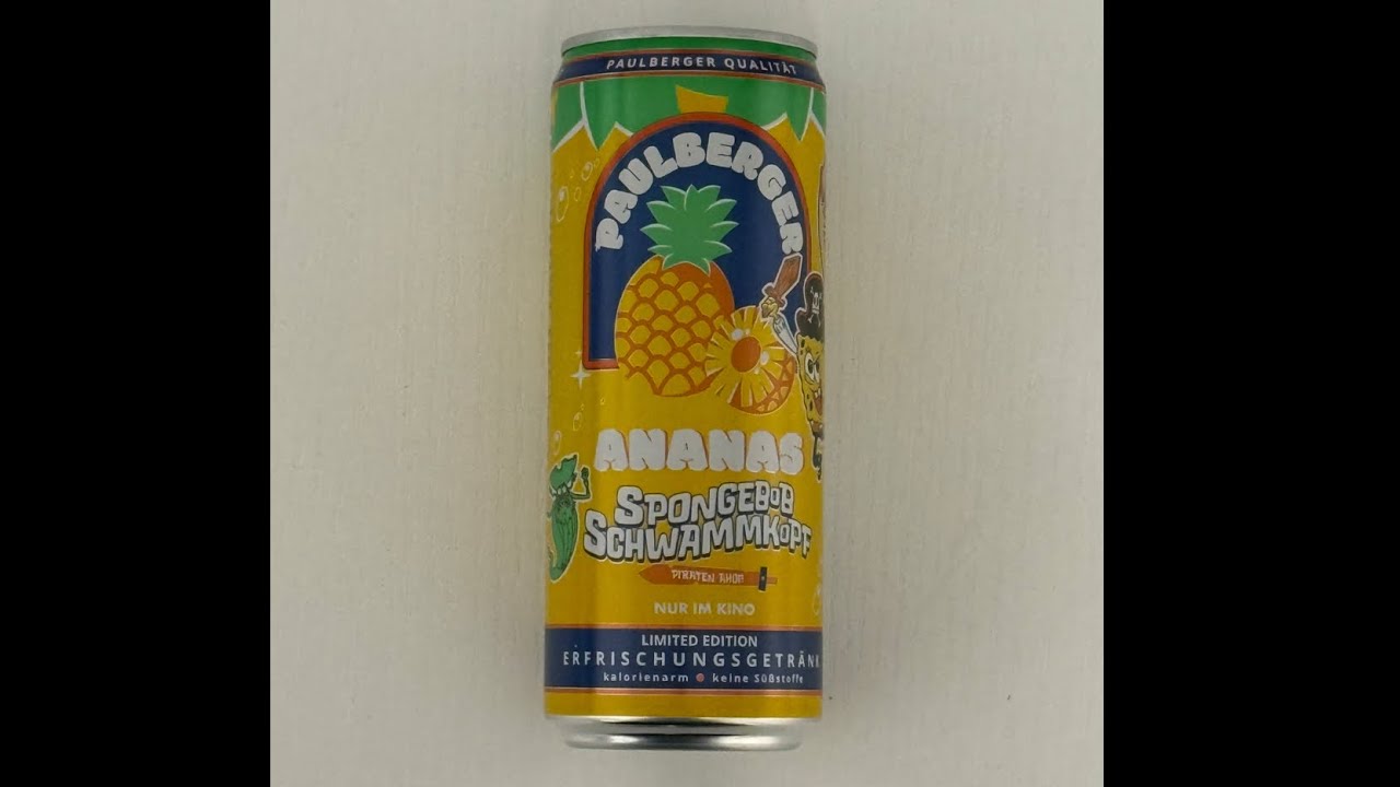 Ich Teste Die Neue Spongebob Schwammkopf Dose von Paulberger mit Ananas Geschmack 😉