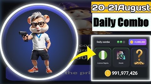 Hamster Kombat Daily Combo Today | 20 August Daily Combo | 20 August Daily Combo