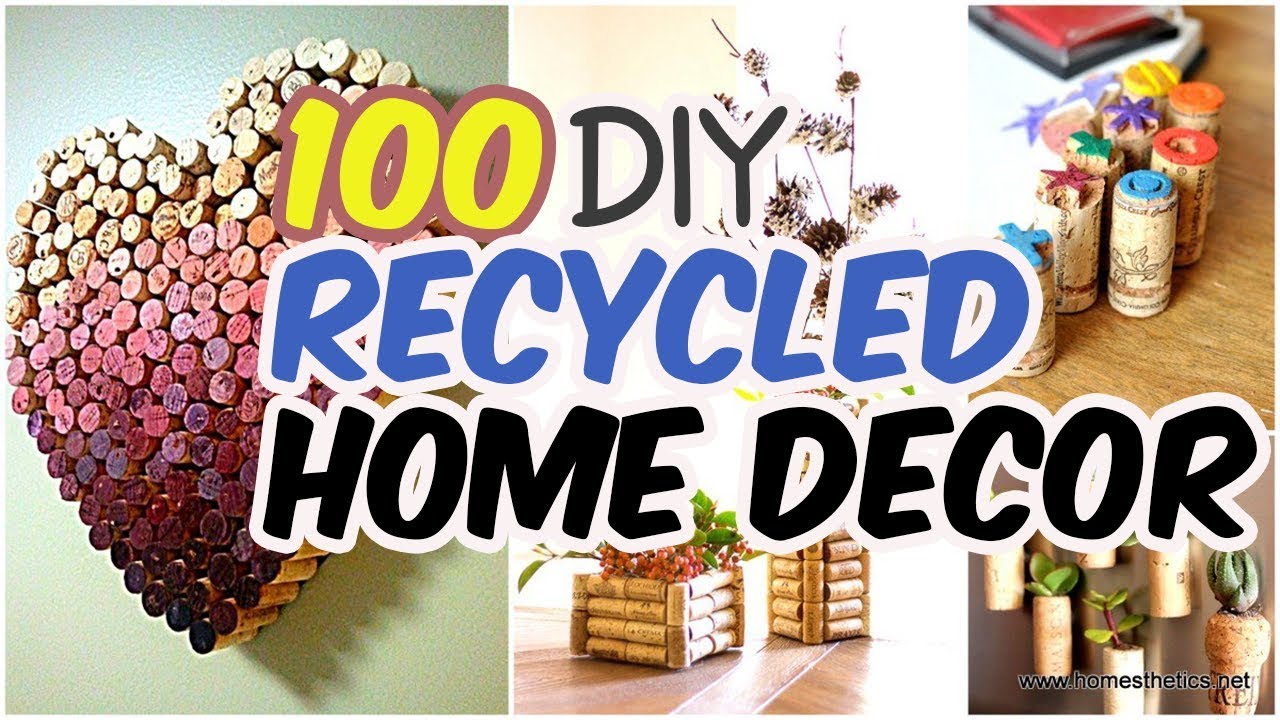 ð 100 Insanely Creative DIY Recycled Home Decor Projects ð Home Decor
