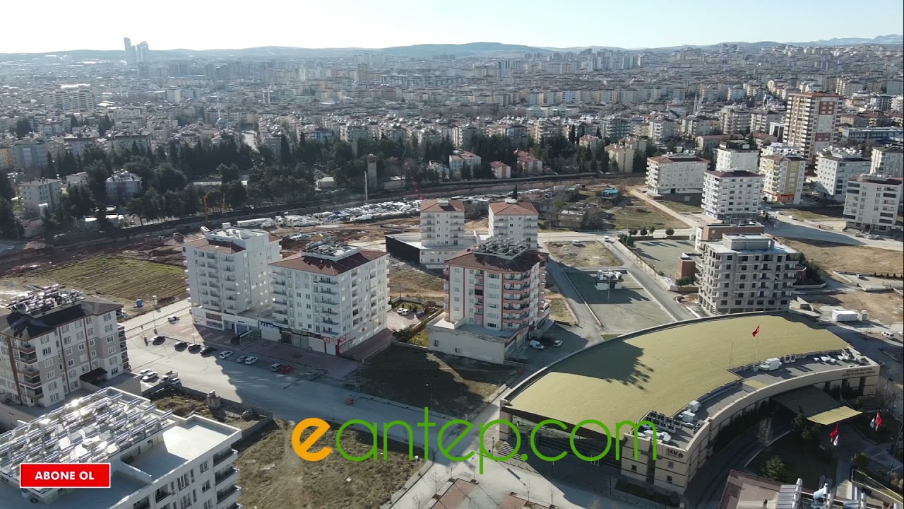 Gaziantep Havadan 360 derece drone görüntüsü