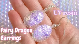 Fairy Dragon UV resin earrings tutorial - Sophie and toffee's Elves Box