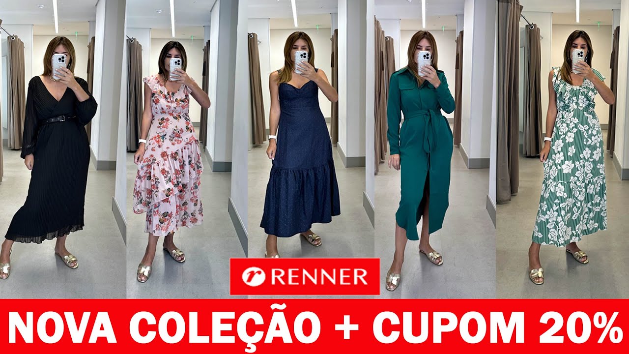 NO PROVADOR RENNER NOVIDADES CUPOM 20% OFF