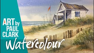 How to paint a beach scene in watercolour