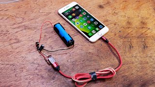 Make Power bank using battery 3,7v convert to 5v by mini invertor