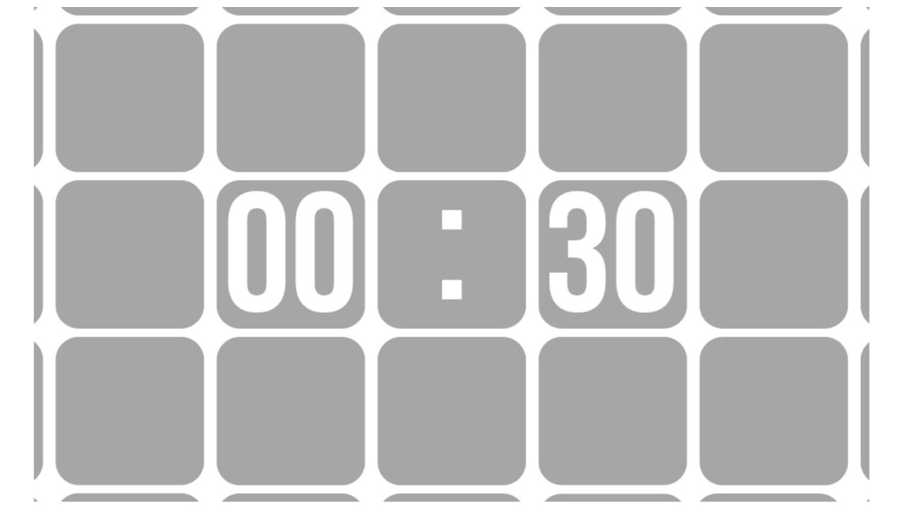 30 sconds timer HD Countdown intro YouTube no copyright free download ...
