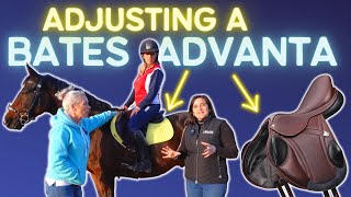 BATES ADVANTA SADDLE - Adjusting the blocks and stirrup bars for the RIDER.