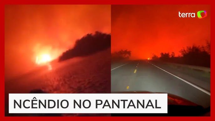 Incêndio em Palmas: vídeo mostra o avanço das chamas com as