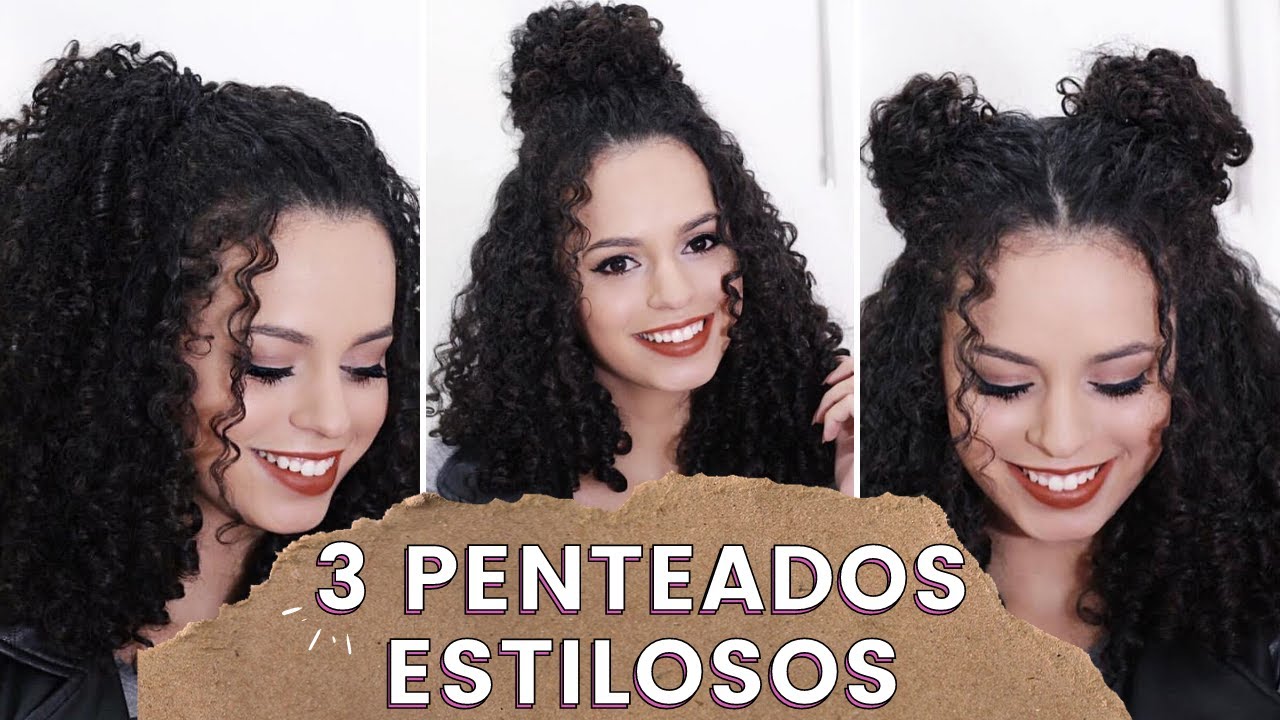 3 PENTEADOS ESTILOSOS PARA CABELOS CACHEADOS