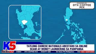 TATLONG CHINESE NATIONALS ARESTADO SA ONLINE SCAM AT MONEY LAUNDERING SA PAMPANGA