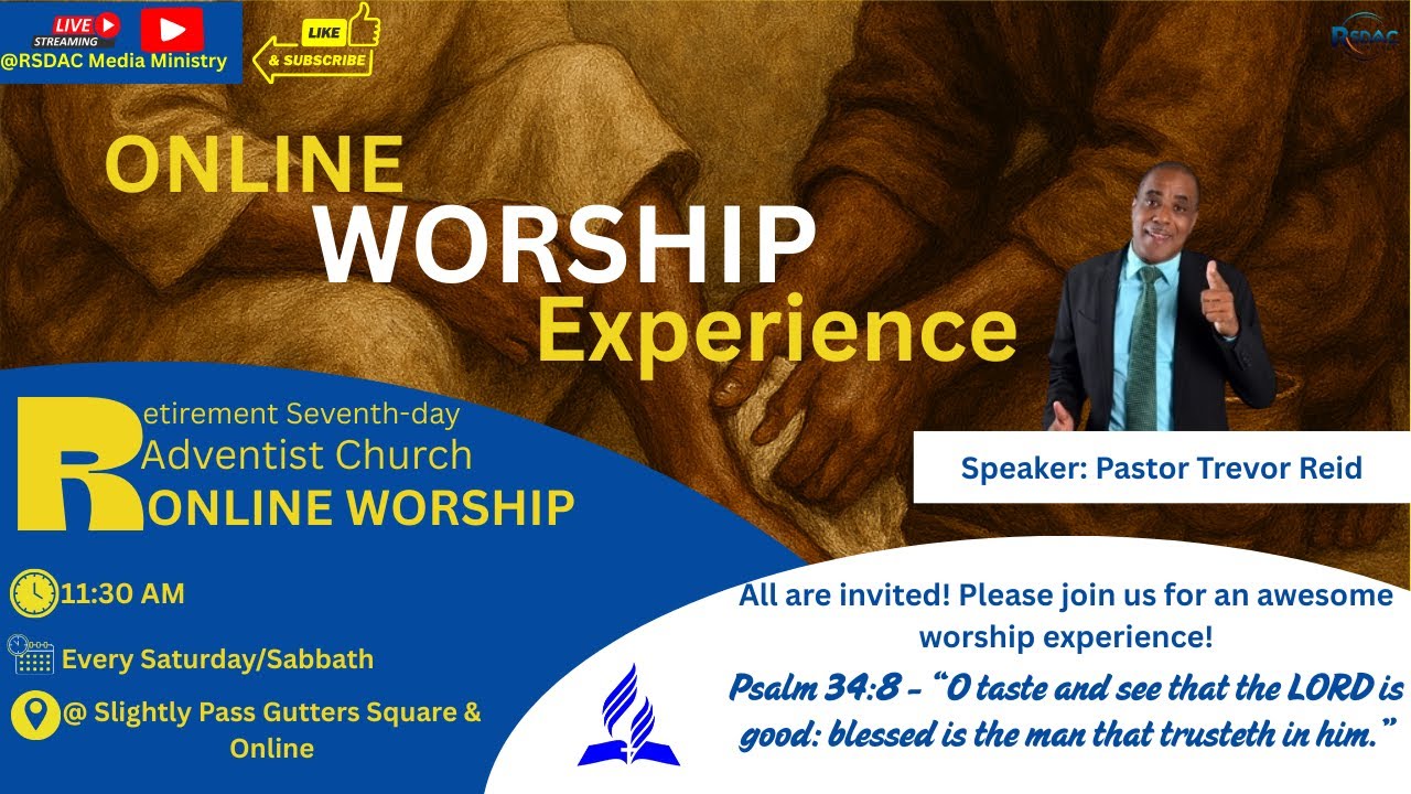 Online Worship Service || SDA Church, Retirement || Pastor T. Reid ...