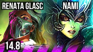 RENATA GLASC & Varus vs NAMI & Lucian (SUP) | 1/1/17, 600+ games | KR Diamond | 14.8