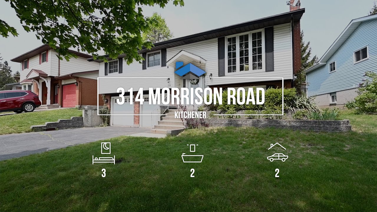 314 Morrison Road Kitchener Overview with aerial highlights Branded