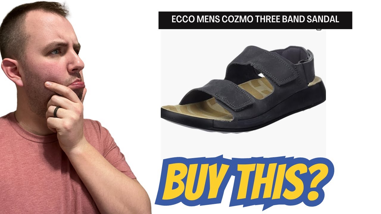 ECCO Men's Cozmo Three Band Ankle Sandal Review | Best Sandals on Amazon | Best Amazon Finds