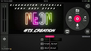 Intro Neon Text Animation In Kinemaster || Ts_Creation