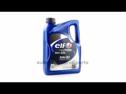 Моторна олива ELF Evolution 900 SXR 5W30 (5 Liter) (ACEA A3/B4/API SM/RN 0700/RN 0710), видео 1