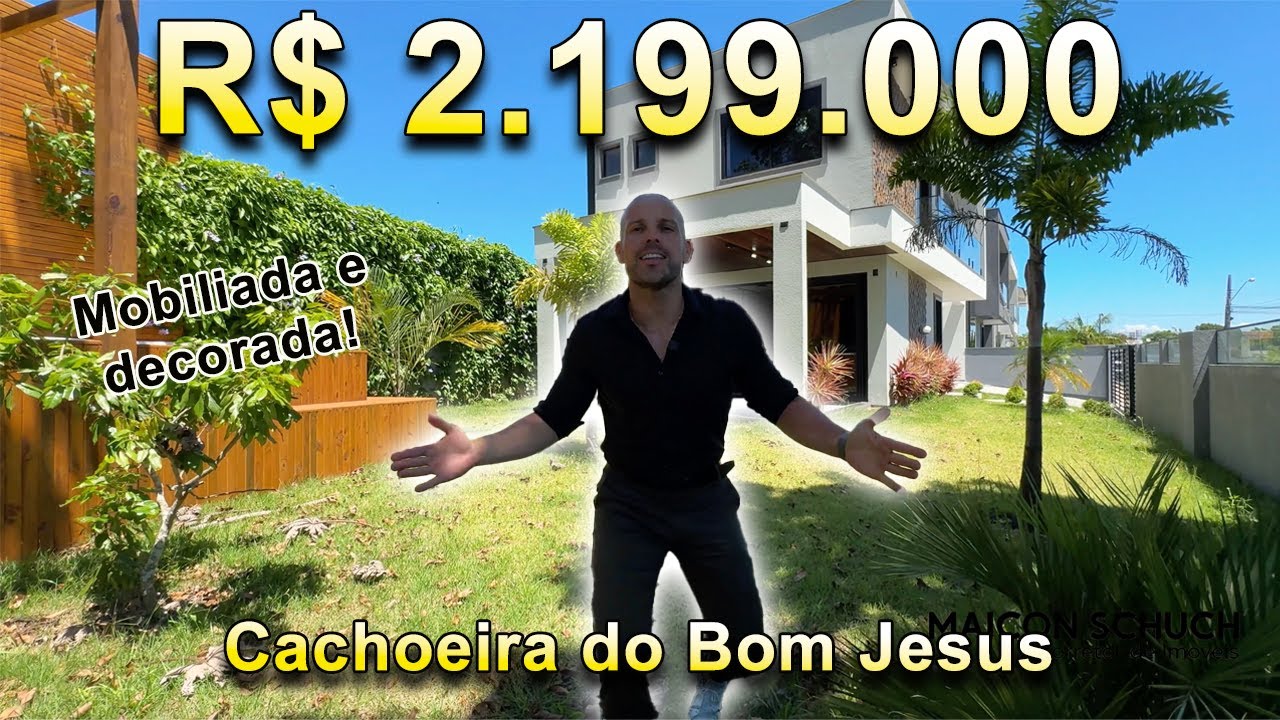 ⚠️ VENDIDA⚠️ CASA COM 3 SUÍTES, MOBILIADA E DECORADA, CACHOEIRA DO BOM JESUS, FLORIANÓPOLIS/SC.