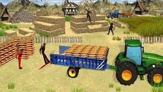 Heavy Duty Tractor Drive 3d: Real Farming Games / Android  Farming Gameplay || Gamer Altaf || screenshot 5