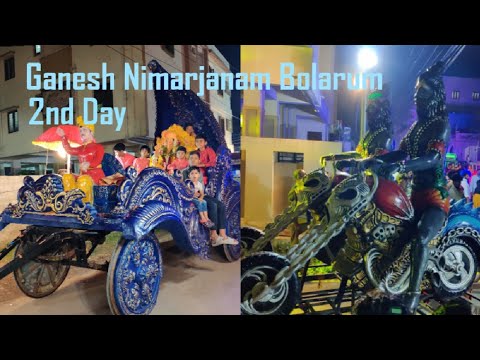 Bolarum Ganesh Nimarjanam  2022  2nd Day   Kiran Bhai ka Ganesh   Huge Band Sets