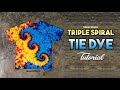 Triple Spiral Tie Dye Tutorial Tali at Kulay