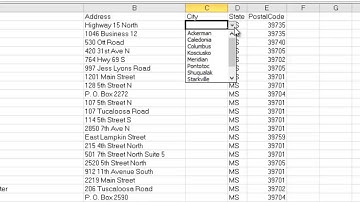 Creating Drop Down Lists in Excel 2010