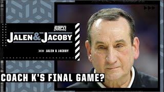 Duke vs. Texas Tech: Could this be Coach K’s final game? | Jalen \& Jacoby