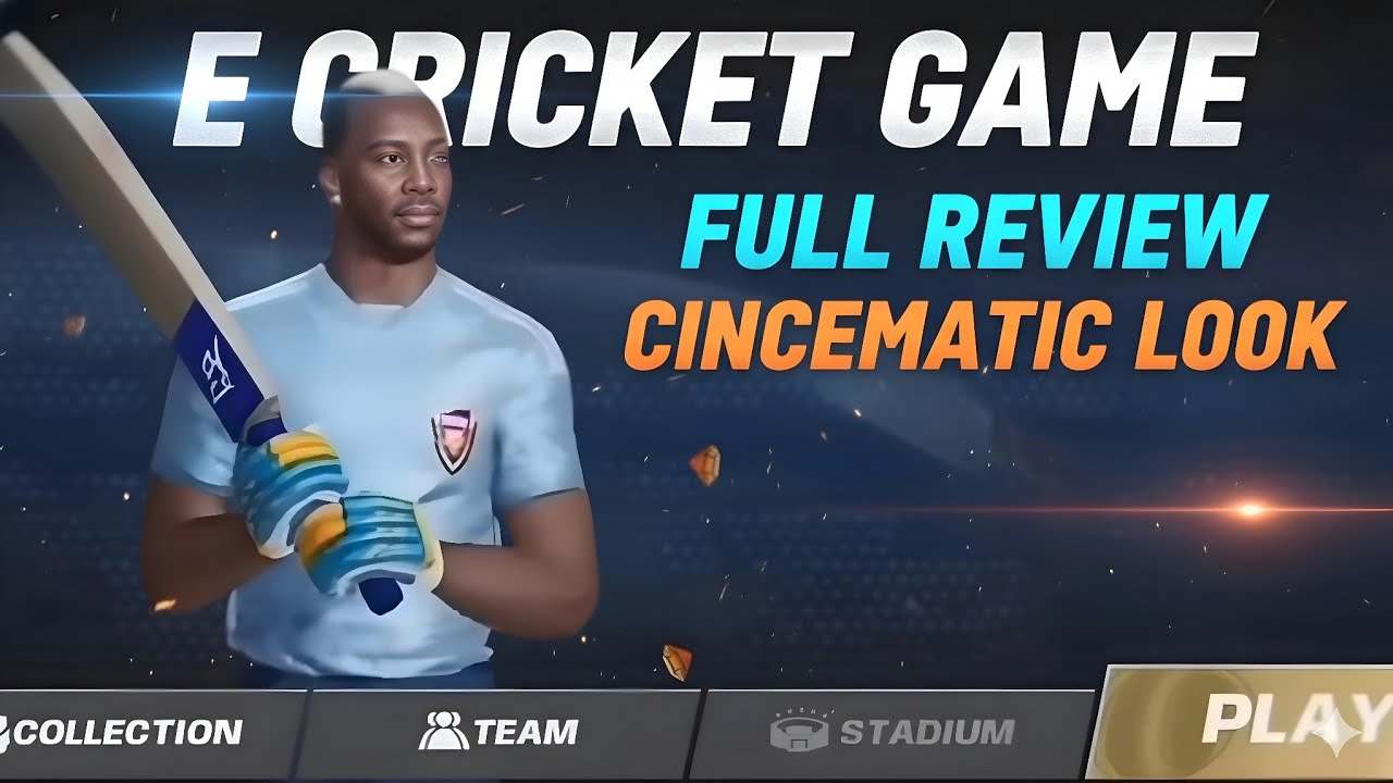 E cricket gameplay review//full pc quality game om android,real face,live commentry, licence team