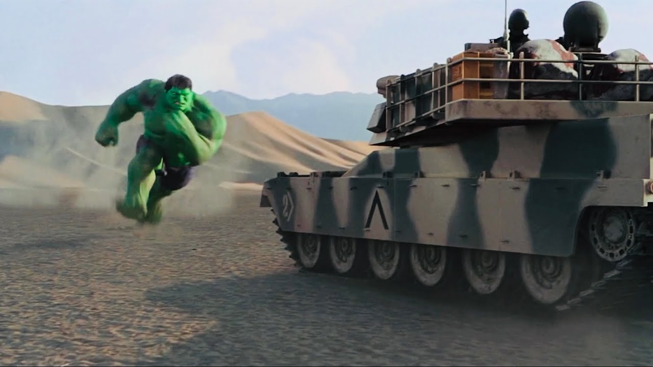 ICONIC HULK SMASHES TANKS - HULK (2003) - Movie CLIP HD 