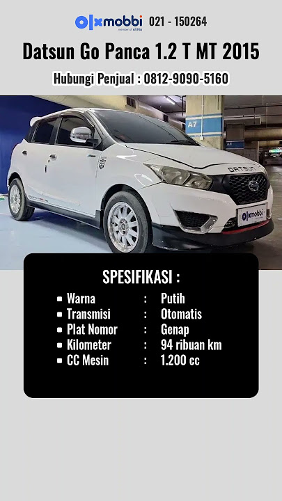 Harga Mobil Bekas Datsun Go Panca 1.2 T MT 2015 Putih | Dealer Kemayoran Jakarta