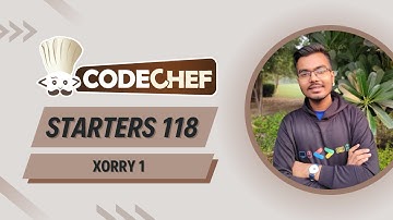 Xorry 1 problem Solution | Starters 118 | Explanation + Live Coding (C++)