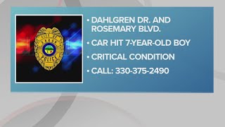 7-year-old boy 'seriously injured' after being struck by car in Akron