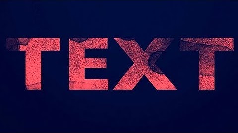 How to create a grunge distressed text effect in Photoshop Tutorial