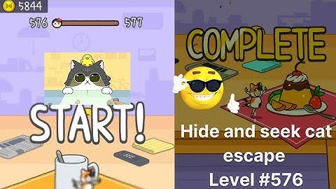 Hide & seek: cat escape| level 576 gameplay (ios,android) mobile casual game #Shorts #shorts