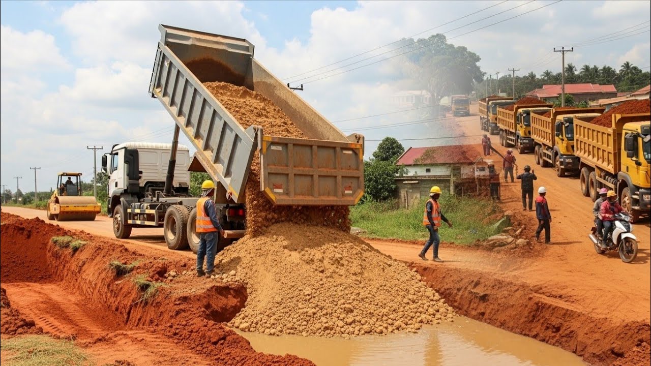 New project. Construction of intersection. - YouTube